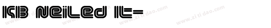 KB Neiled It字体转换